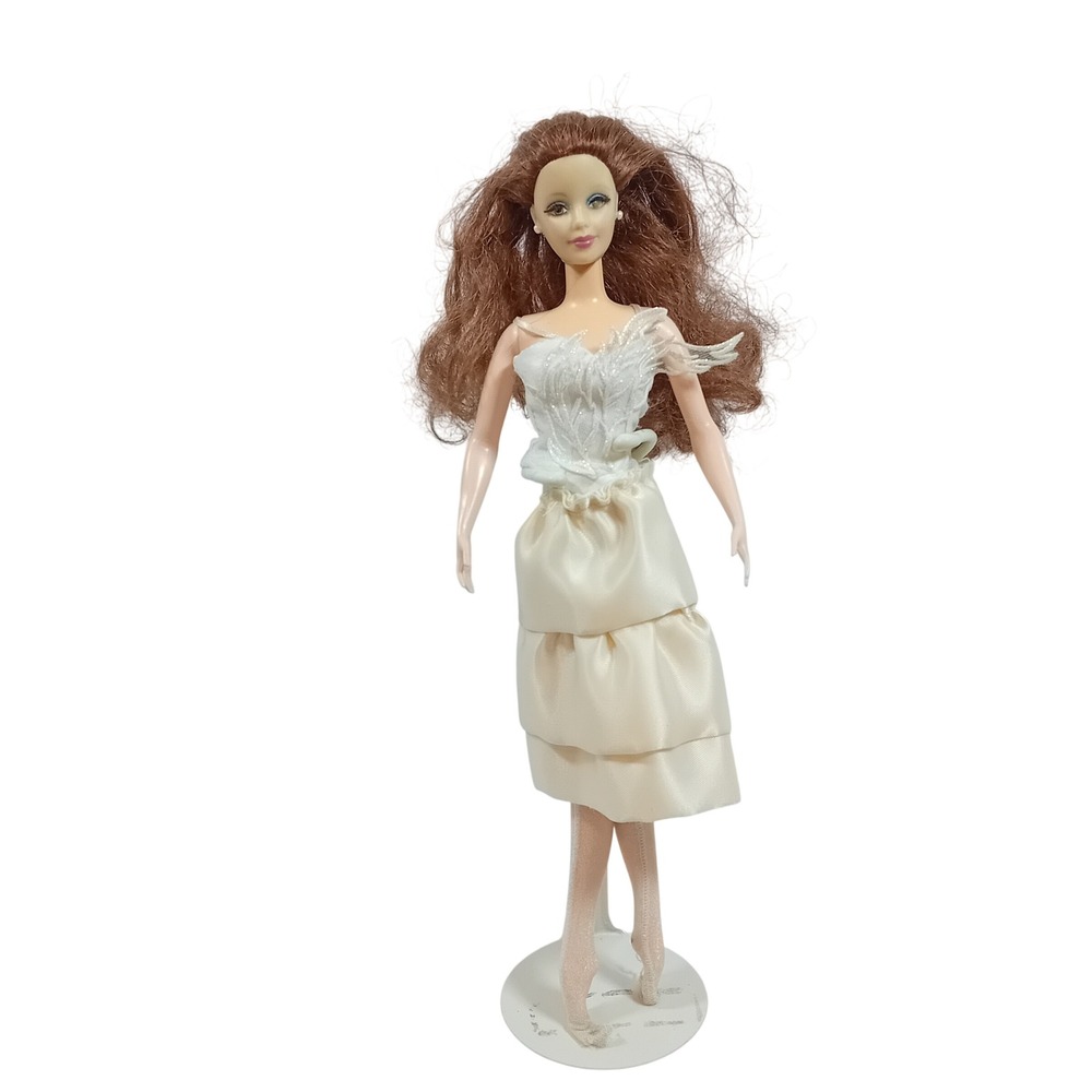 2001 VTG Y2K Mattel Barbie Swan Ballerina Lake FashionDoll Rooted Lash FLAW READ